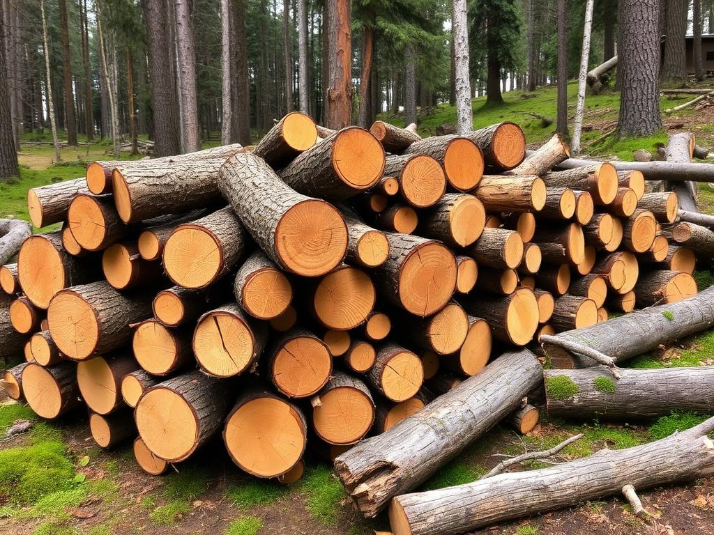 Kamin-Holz - before